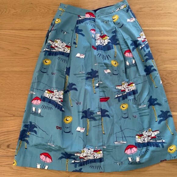 Boden Dresses & Skirts - Boden Full Vacation Print Skirt Size 4